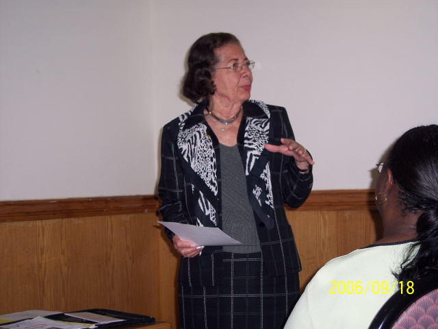 Dr. Betty Smith-Wiliams at Village P.r.o.j.e.c.t.s